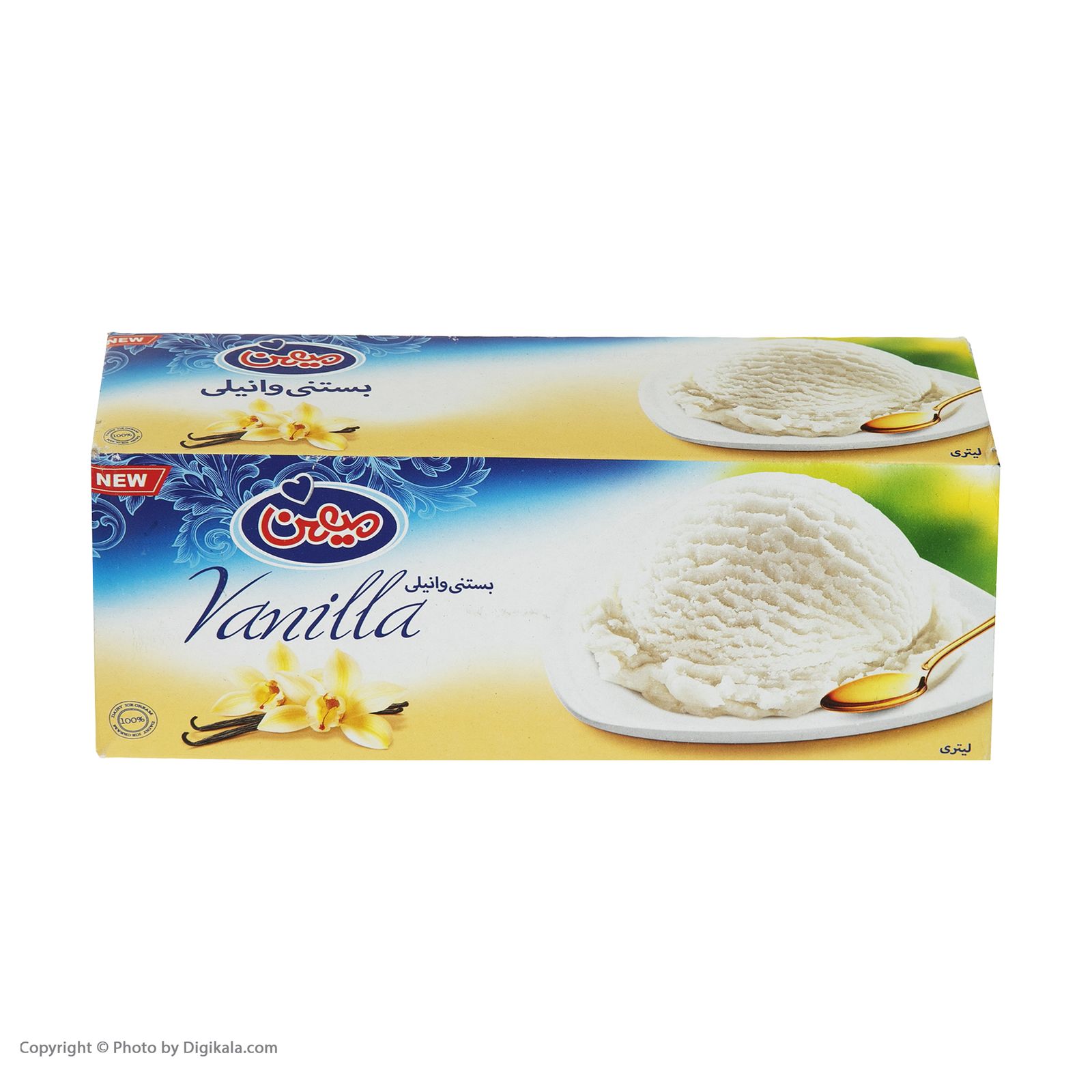 بستنی وانیلی میهن ۱ لیتری